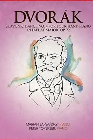 Slavonic Dance 4 Four Hand Piano D-Flat Maj 72 Express Delivery