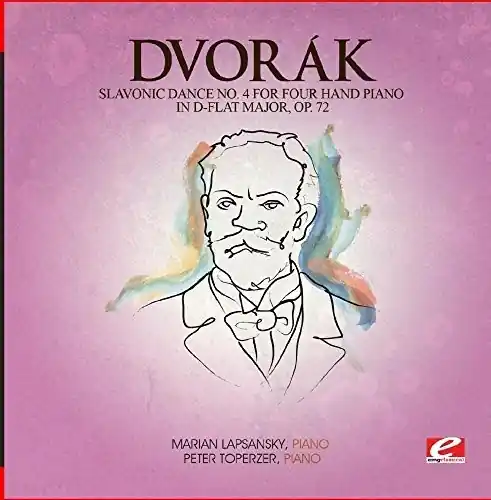 Slavonic Dance 4 Four Hand Piano D-Flat Maj 72 Express Delivery
