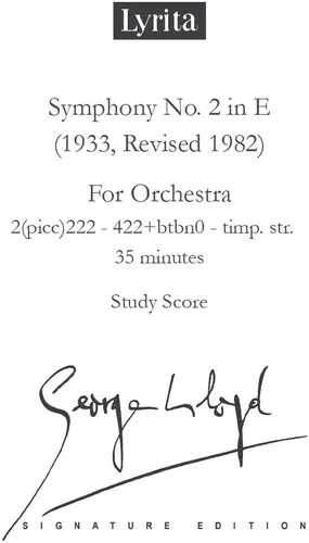 Symphony No. 2 - Study Score Hot Picks