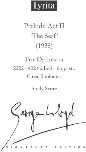 Serf Prelude Act Ii - Study Budget