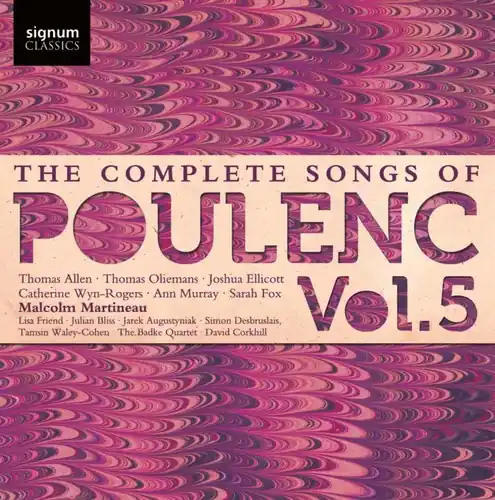 Fast Shipping Complete Songs of Francis Poulenc 5
