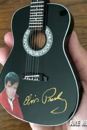 Low Price Elvis Presley Signature Black Acoustic Mini Guitar