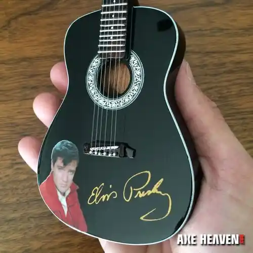 Low Price Elvis Presley Signature Black Acoustic Mini Guitar