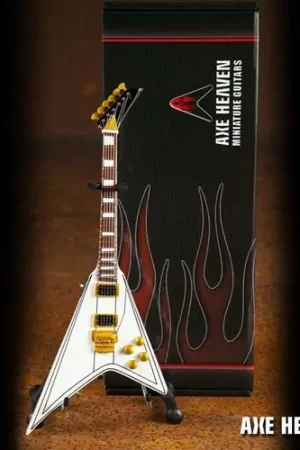 Randy Rhoads Signature White Flying V Mini Guitar Super Sale