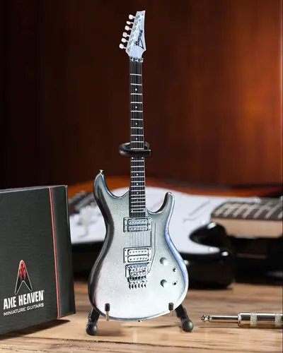 Handmade Axe Heaven Joe Satriani Chrome Boy Mini Guitar JS-604