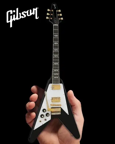 Jimi Hendrix Gibson 1969 Lefty Flying V Mini Gtr Brand New
