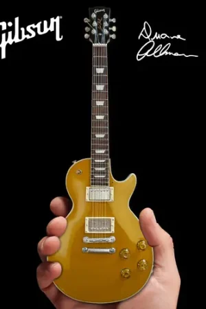 Fast Shipping Duane Allman Gibson Les Paul Goldtop Mini Guitar