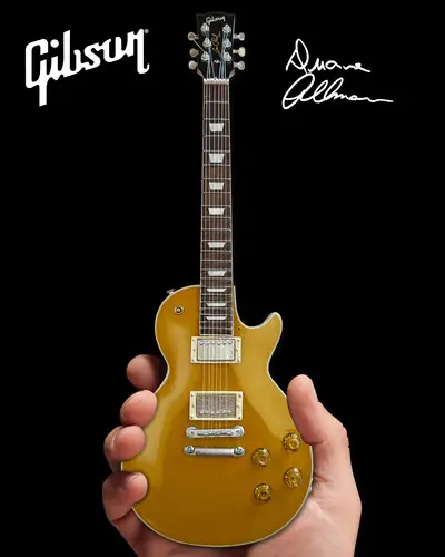 Fast Shipping Duane Allman Gibson Les Paul Goldtop Mini Guitar