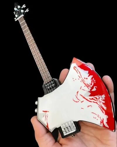 Fast Shipping Gene Simmons Kiss Signature Blood Axe Mini Bass