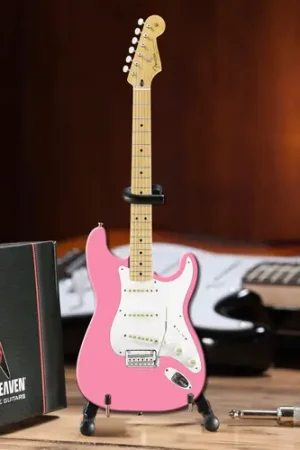 Axe Heaven Fender Strat Pink Mini Electric Guitar FS-036 Fast Shipping