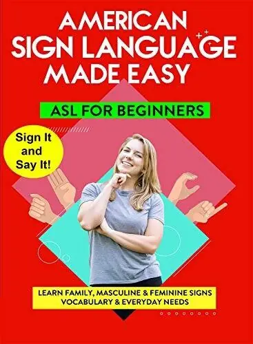 Genuine American Sign Language - Learn Family, Masculine & Feminine Signs,Vocabulary & Everyday Needs