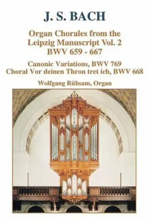 Organ Chorales from the Leipzig Manuscript 2 Buy Direct