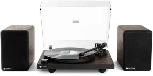 Victrola Vpms1esp T1 Bt Record Player Bkshlf Spkrs Grab Now