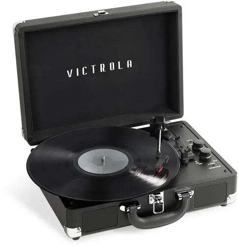 Victrola Vsc-500btc-Blk Vinyl Suitcase Tt Cass Blk Worldwide Shipping