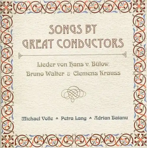 Songs By Great Conductors / Various Next Day Delivery