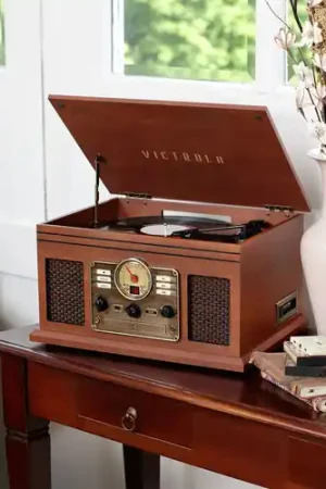 Time-Limited Victrola Vta204bmah Classic 7in1 Ent Cntr Bt Mhgny
