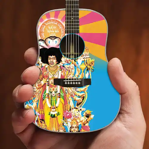 Free Delivery Jimi Hendrix Axis Bold As Love Acoustic Mini Guitar