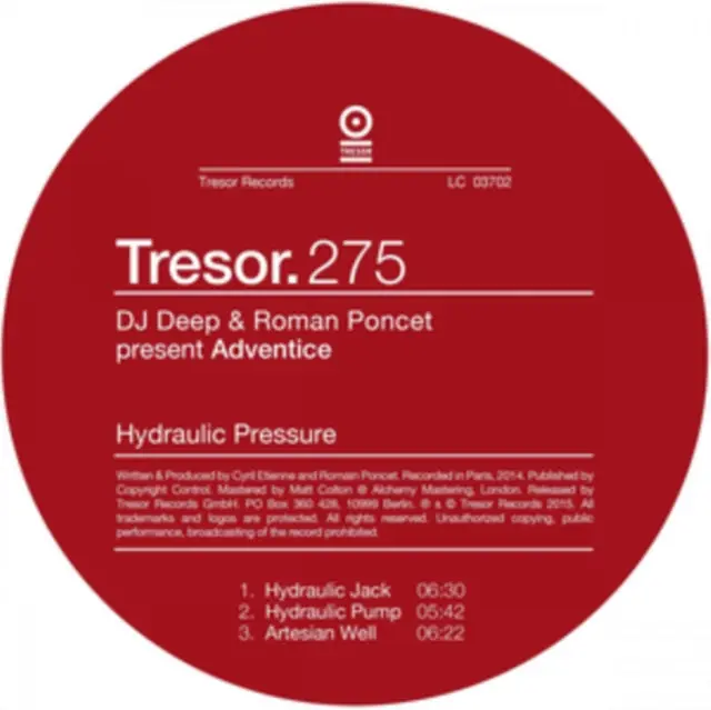 Modern DJ DEEP & ROMAN PONCET - HYDRAULIC PRESSURE (Vinyl LP)