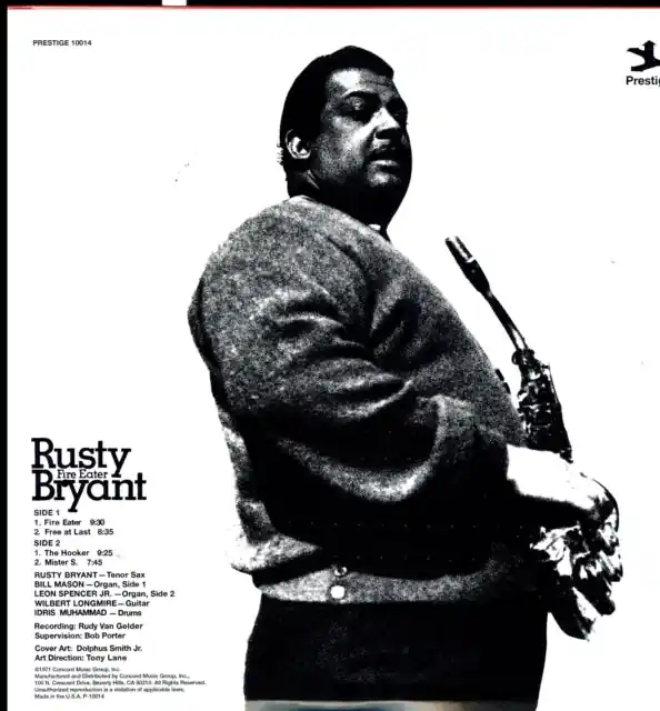 RUSTY BRYANT - FIRE EATER (Vinyl LP) Handmade