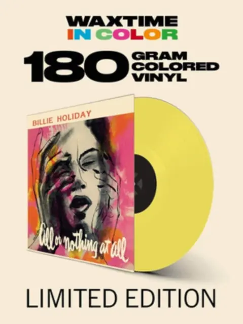 Markdown HOLIDAY,BILLIE - ALL OR NOTHING AT ALL (1 BONUS TRACK) (LIMITED 180G SOLID YELLOW (Vinyl LP)